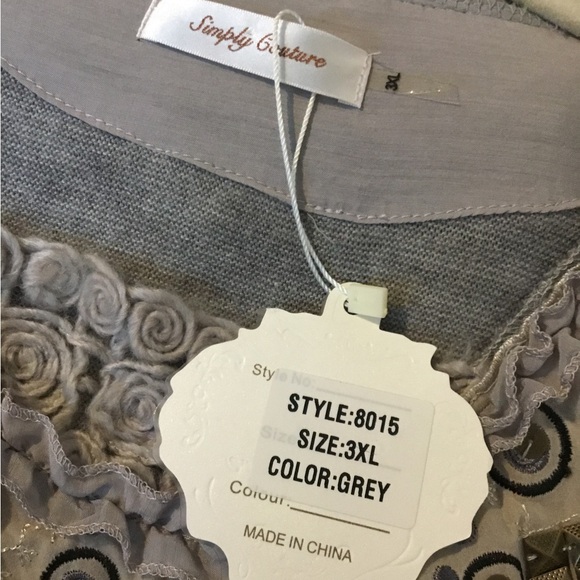 NWT Simply Couture Long Sleeve Women’s Top - Picture 16 of 16